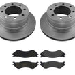 for 2003-08 Dodge Ram Pick Up 3500 (2) Rear Disc Brake Rotor With Ceramic Pads
