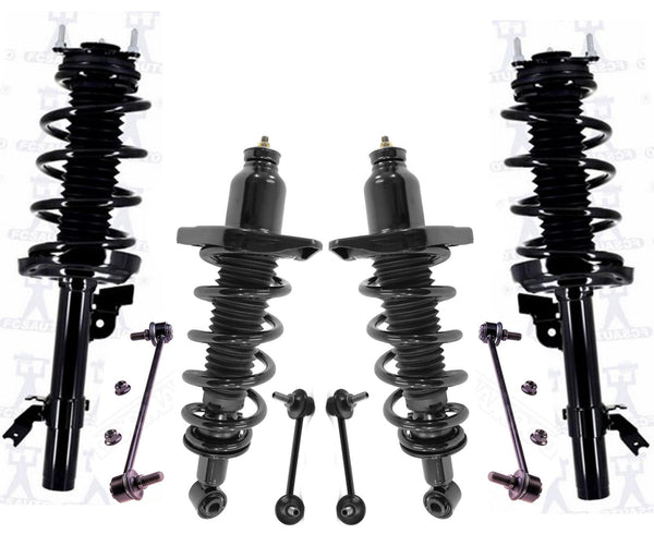 Front & Rear Complete Struts & Links Fits 2014-2020 Acura MDX All Wheel Drive