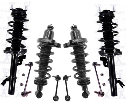 Front & Rear Complete Coil Spring Struts & Links Fits 2014 2016 2020 Acura MDX - Photo 1