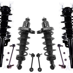 Front & Rear Complete Struts & Links Fits 2014-2020 Acura MDX Front Wheel Drive