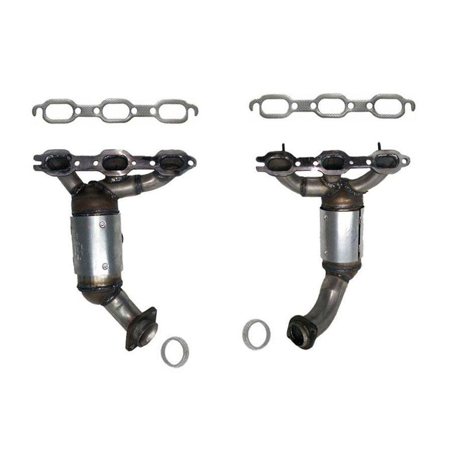 08-10 Town & Country 4.0L Front & Rear Manifold Catalytic Converters 19512 19502