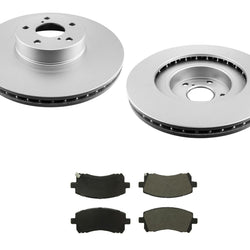 Frt Brake Rotors 11 1/2 In & Ceramic Pads fits for 00-02 Subaru Legacy & Outback