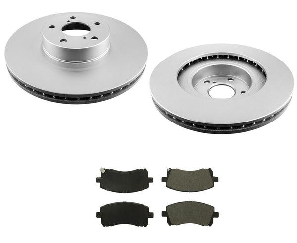 Frt Brake Rotors 11 1/2 In & Ceramic Pads fits for 00-02 Subaru Legacy & Outback