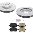 Fits 1999-2001 Lexus RX300 Front Brake Disc Rotors & Ceramic Pads 3pc Kit