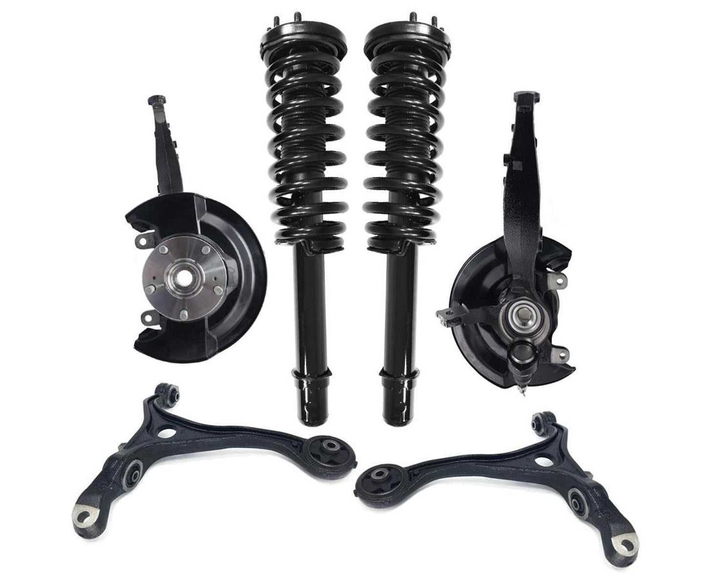 Front Struts Lower Control Arms & Steering Knuckles for Honda 2.4L 2003-2007