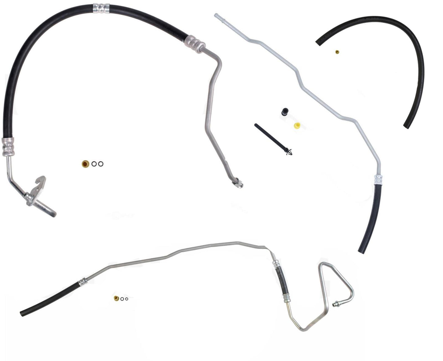 Power Steering Pressure & Return Hose 4p Kit for GMC Acadia 2007-2017 3.6L