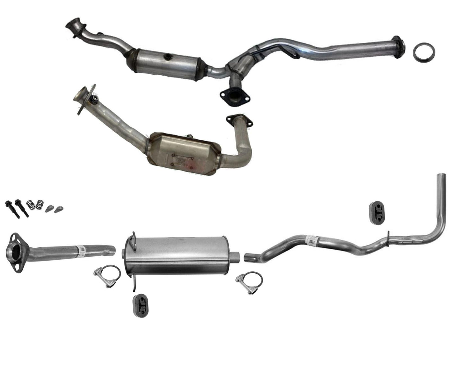 Muffler Exhaust System Converter 07-08 for Mazda B3000 3.0L 112 Inch Wheel Base