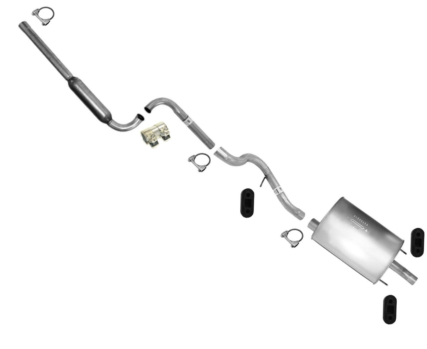 Compatible con sistema de tubo de escape silenciador de 4 puertas Dodge Stratus 2001-2006.
