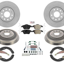 Freno de disco 288MM Rotores Tambores y zapatas de freno 11-12 para frenos de tambor VW Jetta 2.5L