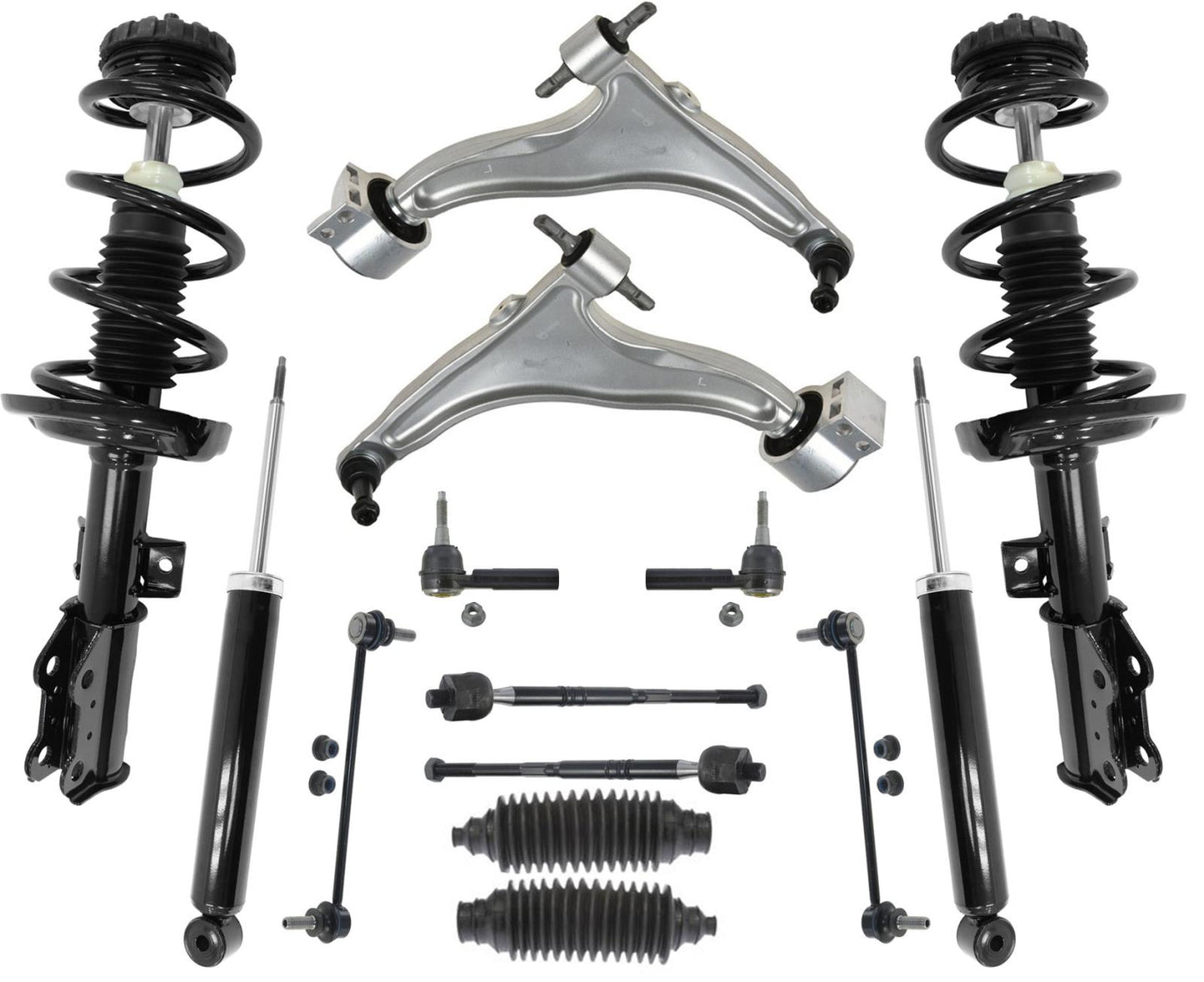 Front Struts Shocks Control Arm Ball Joints Rods Fits 10-2016 Cadillac SRX 14Pc