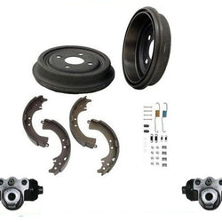 Para 1991-2002 Saturn SC SL SW Tambores de freno Zapatas de freno Resortes Cilindros de rueda