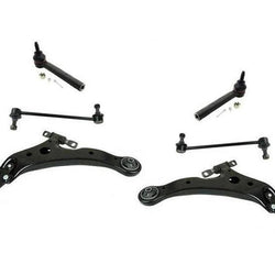 Lower Control Arms Tie Rods Links for Lexus RX330 04-06 w Coil Spring Suspension
