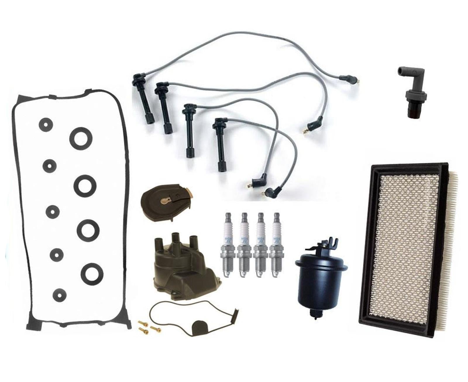 Kit Tune Up de 11 piezas para Honda Civic 96-00 1.6L SOHC con tapa y rotor modelo HITACHI