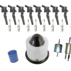 Ignition Coils NGK Spark Plugs Air Gas Oil Filters for 97-04 Expedition