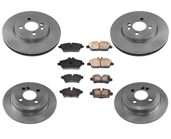 100% New Front & Rear Rotors Brake Pads for Mini Cooper Clubman 1.6L 07-10