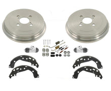 Rear Brake Drums and Brake Shoes with Springs Wheel Cyl For Toyota 2006-13 Yaris