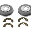 (2) Rear Brake Drum & (1) Set of Brake Shoes For Mariner Tribute Escape