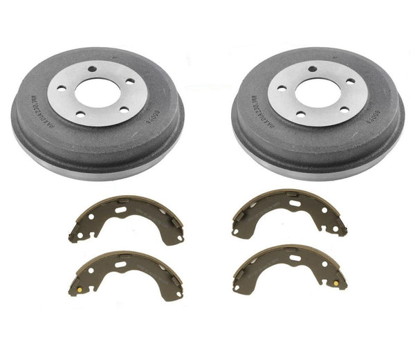 (2) Rear Brake Drum & (1) Set of Brake Shoes For Mariner Tribute Escape