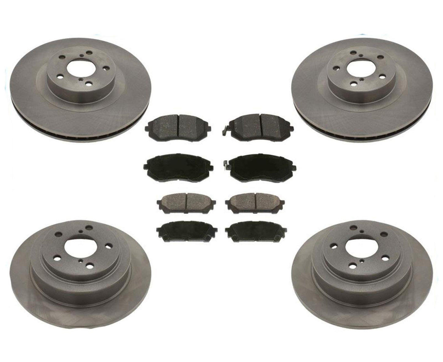 Front & Rear Rotors Brake Pads for Subaru Forester 2.5L 2005-2008 W 4 Wheel Disc