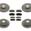 Front & Rear Rotors Brake Pads for Subaru Forester 2.5L 2005-2008 W 4 Wheel Disc
