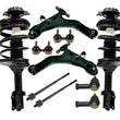 Front Complete Struts Sway Bars Control Arms Tie Rods for Hyundai Elantra 01-06