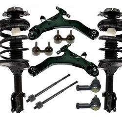Front Complete Struts Sway Bars Control Arms Tie Rods for Hyundai Elantra 01-06
