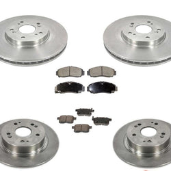 Front Rear Disc Brake Rotors Ceramic Brake Pads for Acura TSX 2011-2014