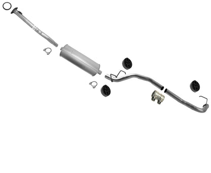 Sistema de escape silenciador fabricado en Estados Unidos para Toyota Tacoma Extended Cab 2.4L 2001-2004