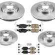 Rotores de freno de disco, pastillas de freno, Hardware para Fiat 500 Base, Gq Lounge pop 2012-2019