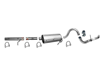 Se adapta al sistema de escape silenciador Ford F250 Super Duty 1999-2003 con base de rueda de 156"