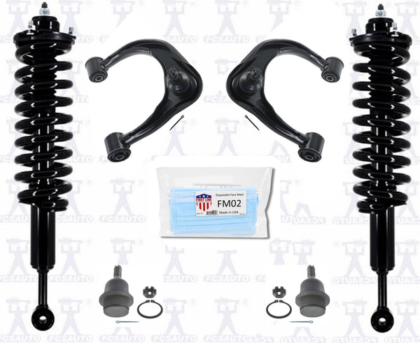 Brazos superiores y rótulas de puntales delanteros para Toyota Tacoma 2016-20 con tracción trasera