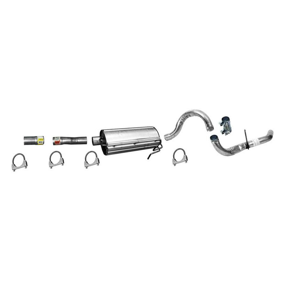 Muffler Tail Pipe Exhaust for Ford F250 Super Duty 1999 2001 2003 142" Wheelbase