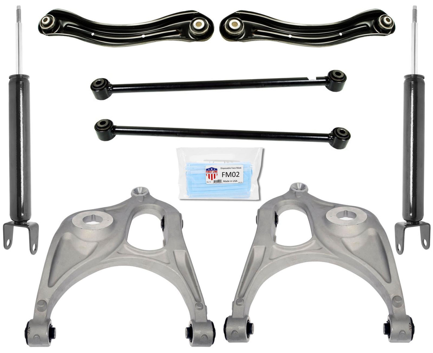 Brazos de control superiores e inferiores de amortiguadores traseros para Jeep Grand Cherokee 2011-2020