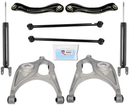 Brazos de control superiores e inferiores de amortiguadores traseros para Jeep Grand Cherokee 2011-2020