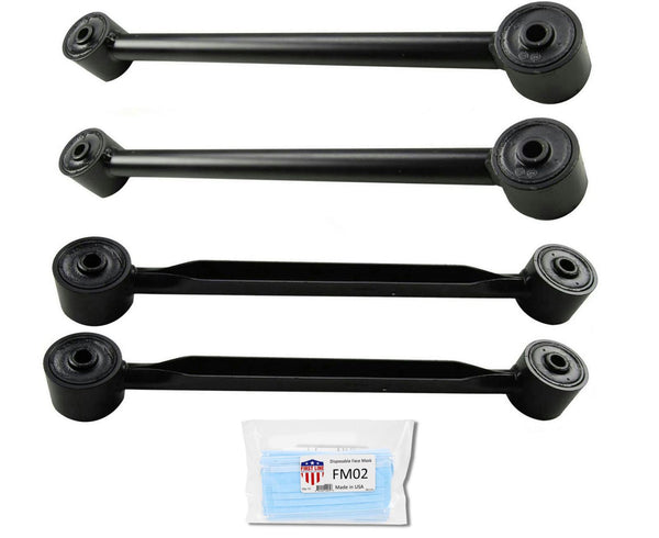 Upper Lower Rear Trailing W/ Bushings Control Arms Kit for GMC Envoy 02-09