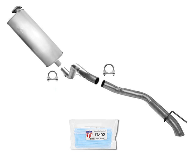 Tubo de escape con brida del sistema de escape, silenciador, compatible con Jeep Grand Cherokee 2005-2010