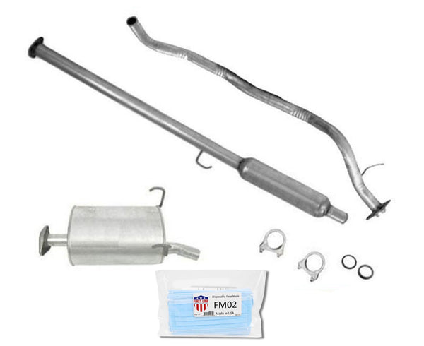 Sistema de escape silenciador de tubo de resonador medio para Honda CRV 2.0L 1997-2001