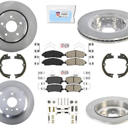 Pastillas de freno de disco de freno F & R con hardware para Honda Pilot 2016-2021, 8 piezas