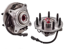 2- Hub Bearing Assembly, For 7 Stud 4 Wheel Drive H/D Payload 05-08 Ford F150