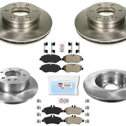 Rotores de freno de disco ProSeries Pastillas de freno para Sprinter 2500 2007-2016, kit de 6 piezas