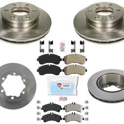Rotores de freno de disco ProSeries Pastillas de freno para rueda trasera doble Sprinter 3500 07-16