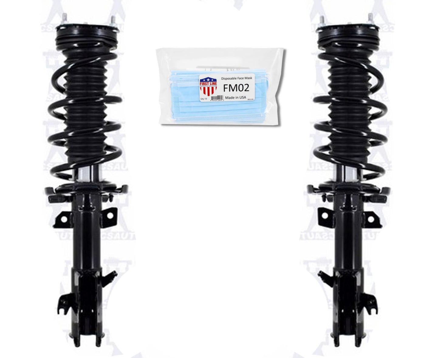 Complete Front Coil Spring Struts for 14-2016 Manual Transmission Ford Fiesta ST