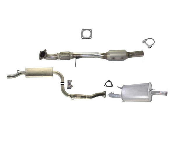 Exhaust System Rear Converter Middle Resonator & Muffler For V40 S40 1.9L 01-04