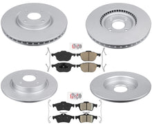 Coated Disc Brake Rotors Brake Pads for 2018 2019 2020 2022 Ford EcoSport AWD