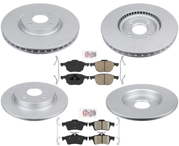 Pastillas de freno de rotores de freno de disco recubiertas para Ford EcoSport 2018-2021 con tracción total