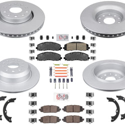 For 2018-2023 Jeep Wrangler Rubicon 392 342mm Rear Coated Brake Rotors Brake Pad