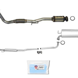 Para 1997-2001 Camry 2.2 Convertidor Silenciador Tubo Sistema de escape W Emisión federal