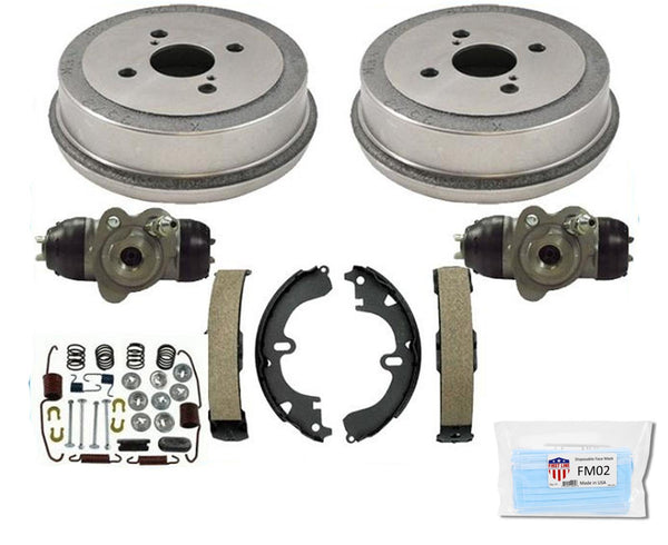 Cilindro de rueda del kit de resorte de zapatos de tambores traseros para Toyota Corolla 1994-2002 sin ABS