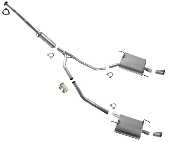 Tubo de extensión de resonador medio y silenciadores para Honda Pilot 2009-2015