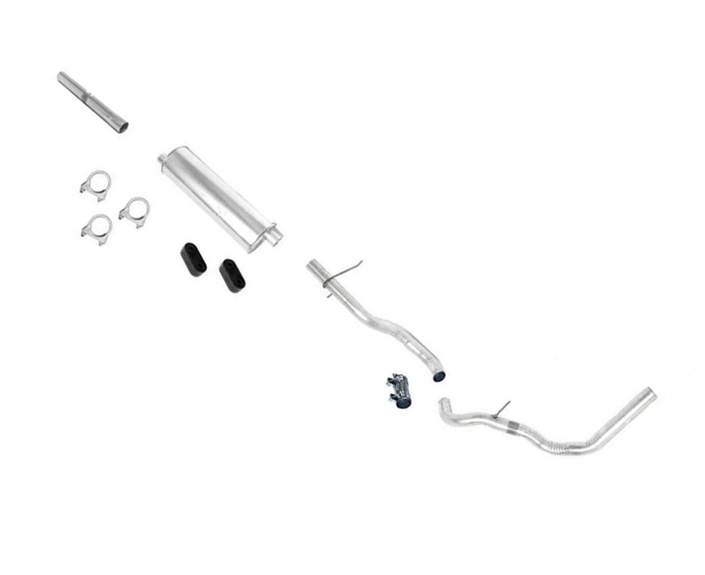 Para Ford Pick Up F150 1987-1995, sistema de escape con silenciador de 4,9 L con base de rueda de 133 pulgadas